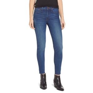 Madewell high rise 9" skinny jeans raw hem size24